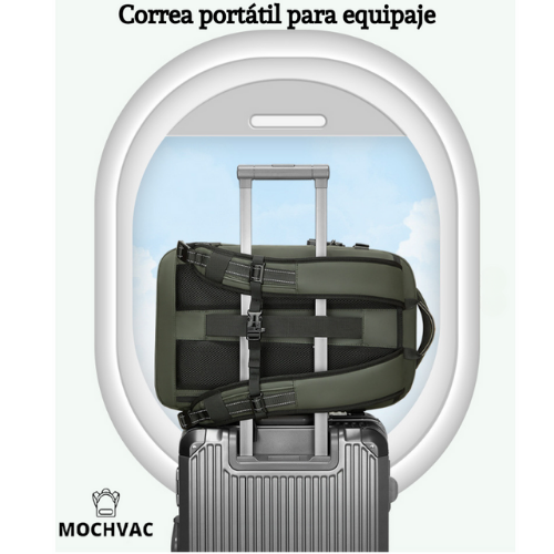 Mochila de Viaje Expandible de 60L con Compresión al Vacío